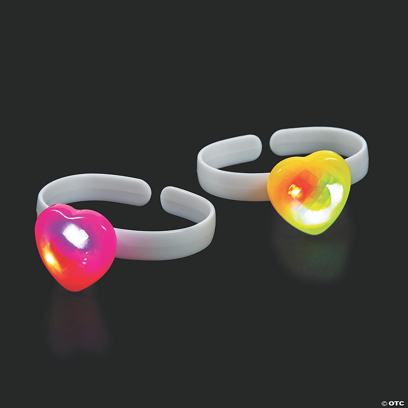 Valentine Heart Light-Up Bracelets - 12 Pc. Image