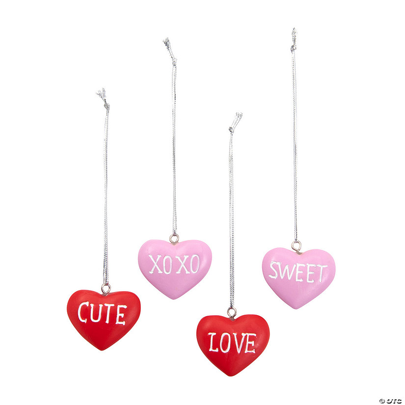 Valentine Mini Heart Ornaments - 12 Pc. Image