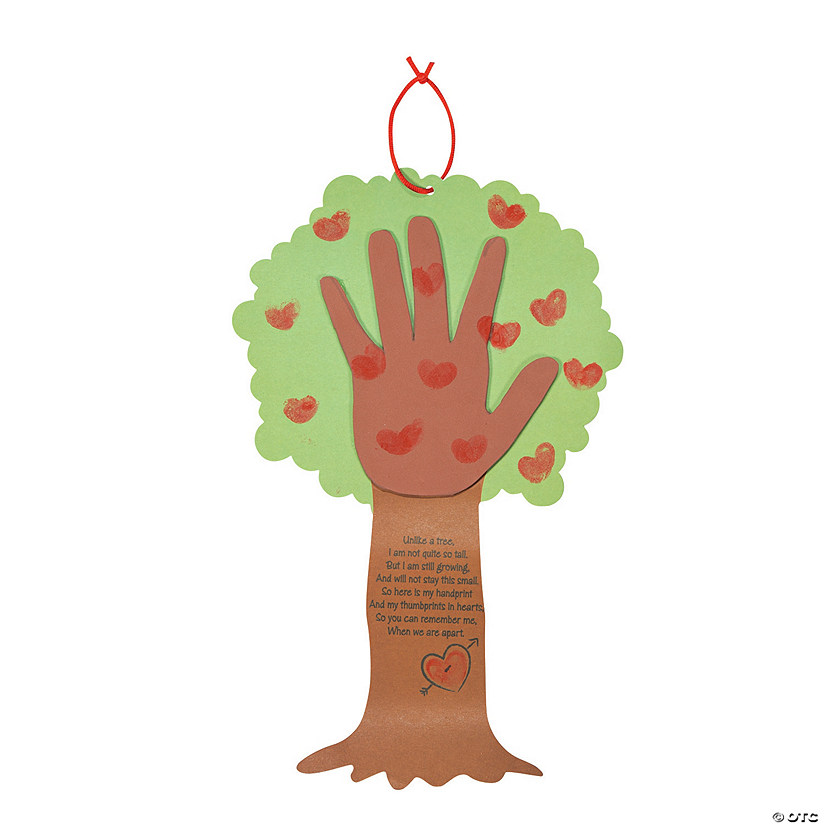 Valentine Tree Thumbprint Poem Craft Kit- Makes 12 Image
