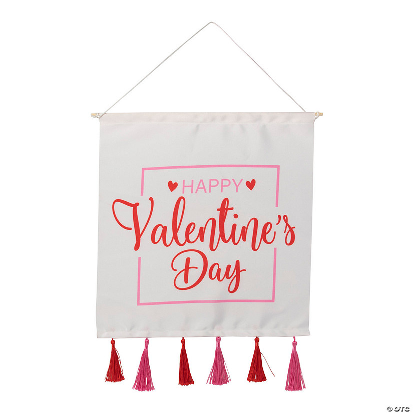 Valentine's Day Banner With Tassels Image