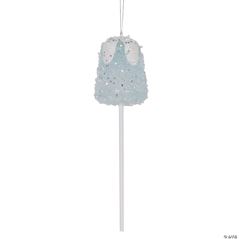 Vickerman 10" Blue Gumdrop Lollipop Ornament, 3 per bag. Image