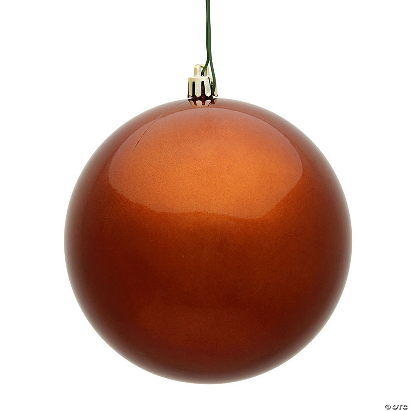 Vickerman 12" Copper Candy Ball Ornament Image