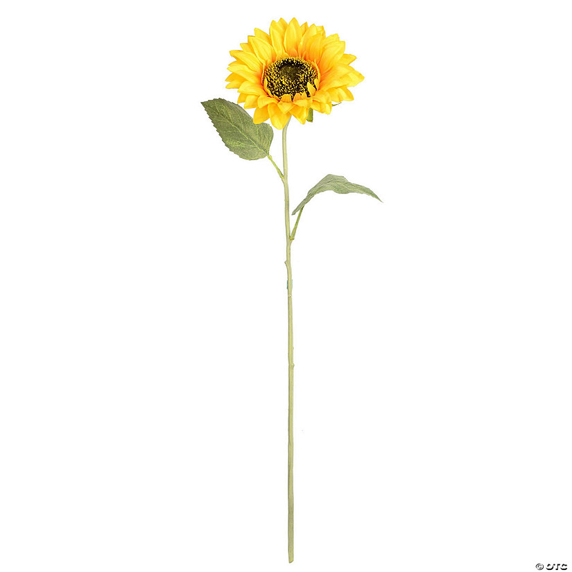 Vickerman 23" Artificial Yellow Sunflower Stem, 6 per Bag Image