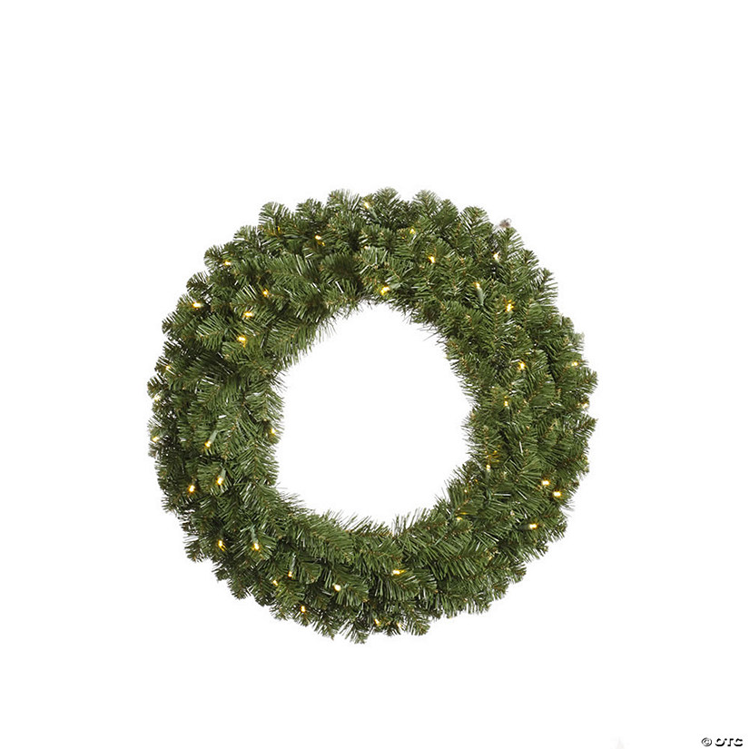 Vickerman 24" Grand Teton Artificial Christmas Wreath, Warm White Single Mold Wide Angle LED Lights Image