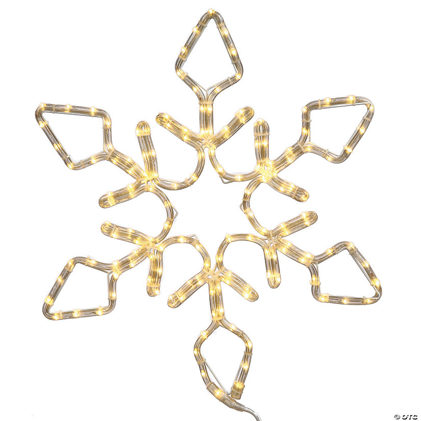 Vickerman 24" LED 130 Lights Pure White Diamond Snowflake Lighted Decor Image