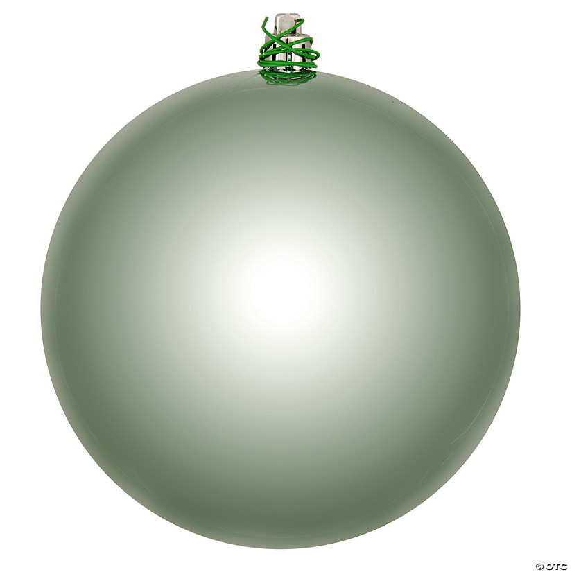 Vickerman 3" Frosty Mint Shiny Ball Ornament, 12 per Bag Image