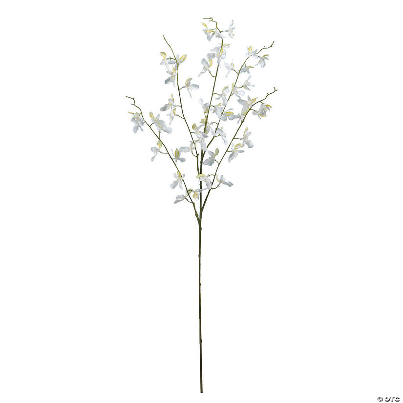 Vickerman 35" Mini White Dancing Orchid Spray Image