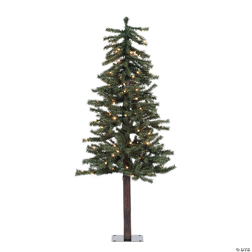 Vickerman 4' Natural Alpine Christmas Tree with Clear Lights Image