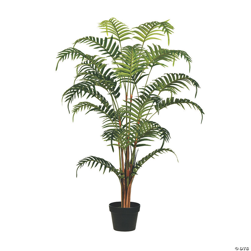 Vickerman 47" Artificial Potted Fern Palm - Real Touch Leaves Image