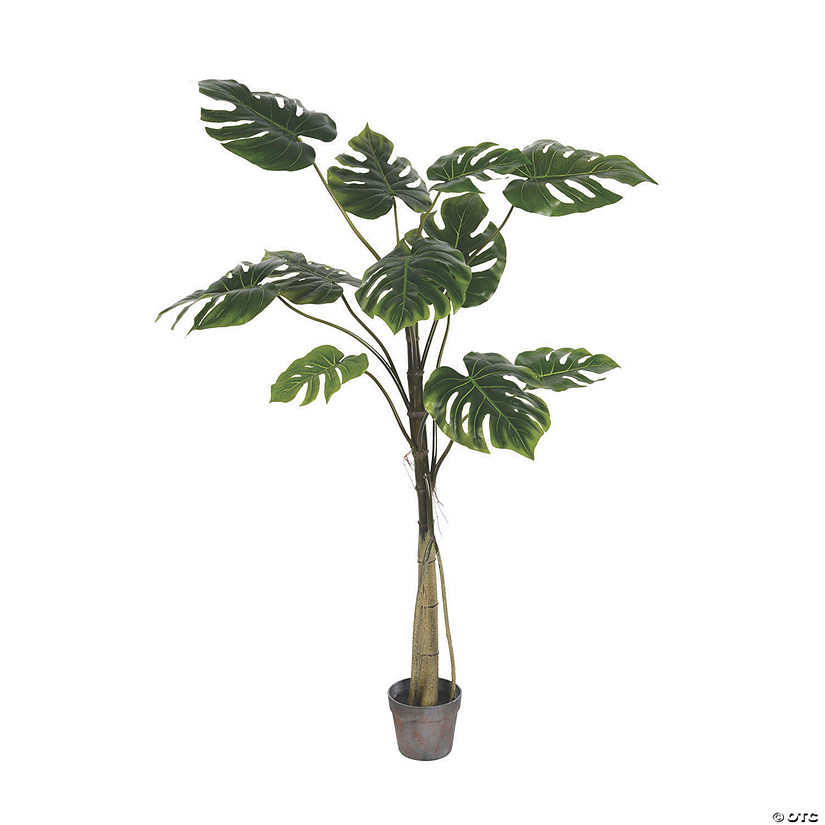 Vickerman 54" Artificial Potted Grand Split Philodendron Tree Image