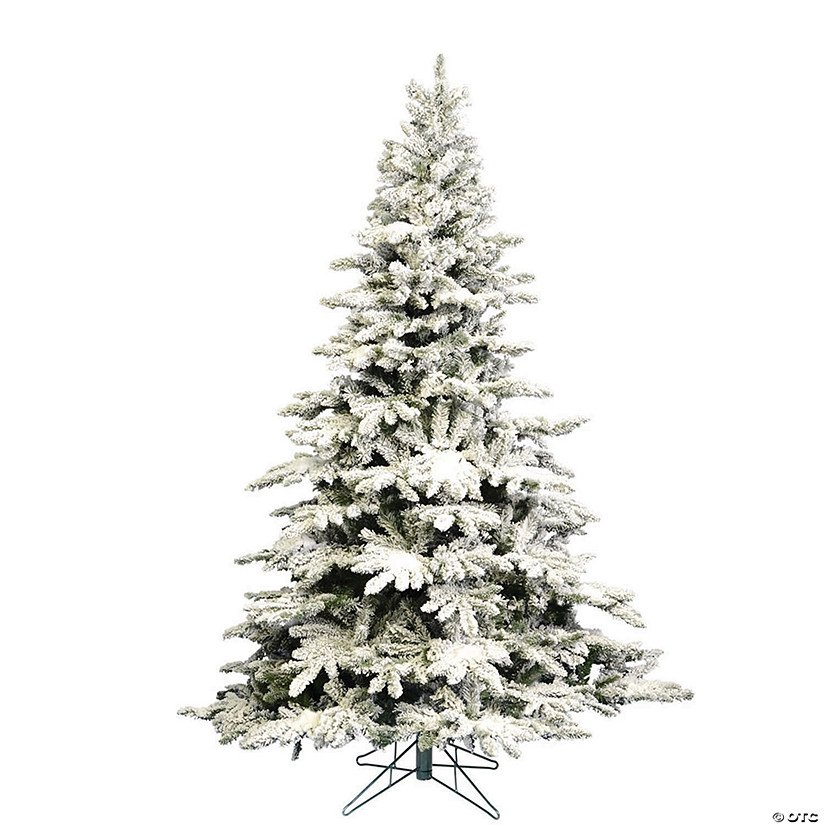 Vickerman 7.5' Flocked Utica Fir Christmas Tree - Unlit Image