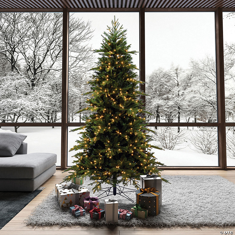 Vickerman 7.5' Kingston Fraser Fir Artificial Christmas Tree, Dura-Lit&#174; LED Warm White Mini Lights Image