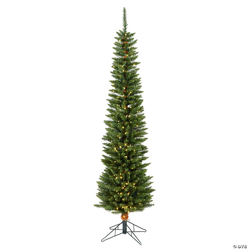 Vickerman 8.5' Durham Pole Pine Artificial Christmas Tree, Warm White LED Dura-lit Lights Image