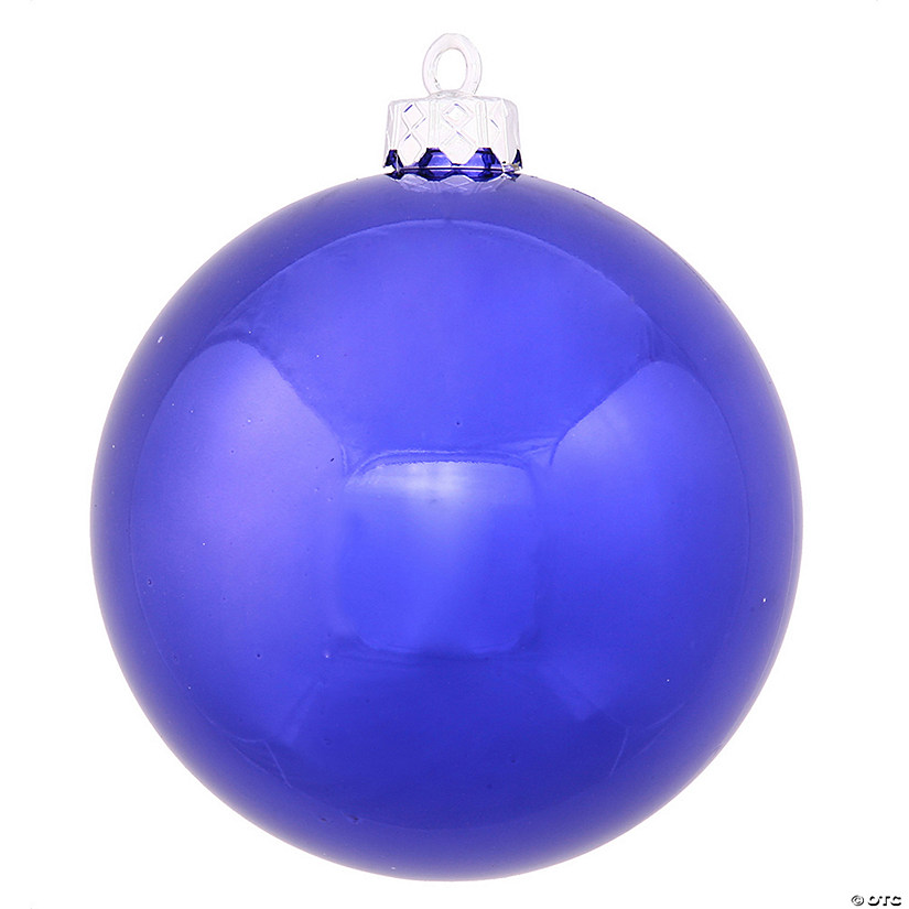 Vickerman 8" Cobalt Shiny Ball Ornament Image