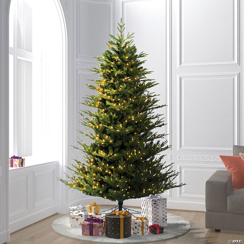 Vickerman 9' North Shore Fraser Fir Artificial Christmas Tree, Dura-Lit&#174; LED Warm White Mini Lights Image