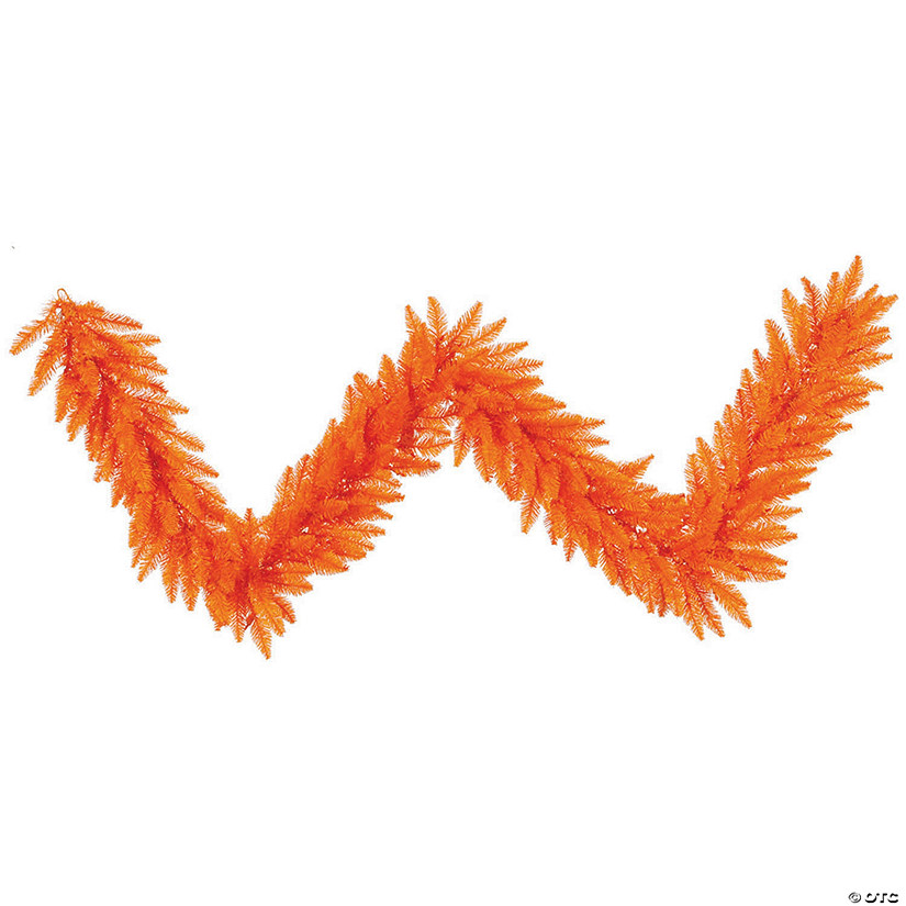 Vickerman 9' Orange Fir Christmas Garland - Unlit Image