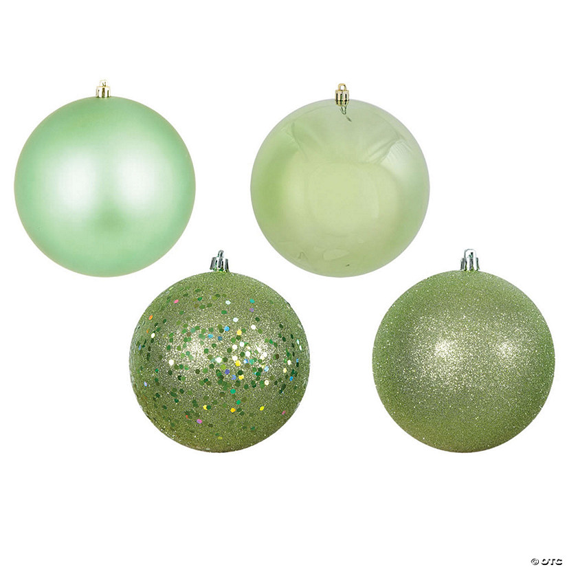 Vickerman Shatterproof 2.75" Celadon 4-Finish Ball Christmas Ornament, 20 per Box Image