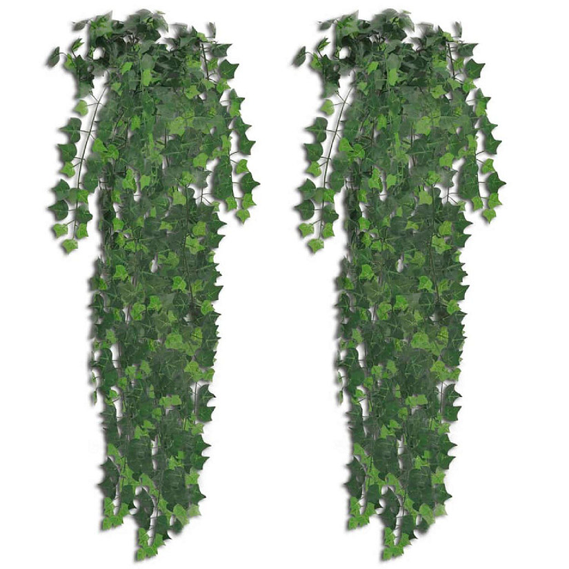 vidaXL 2 pcs Green Artificial Ivy Bush 35" Image
