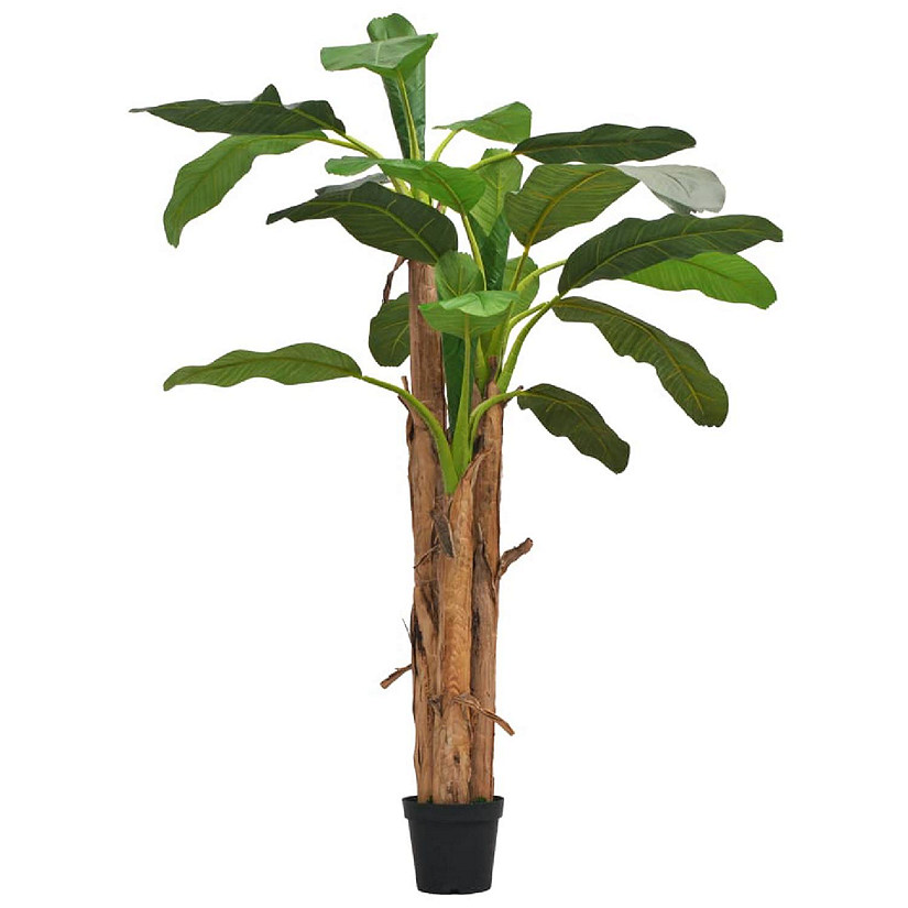 vidaXL Artificial Banana Tree with Pot 98.4" Green Image