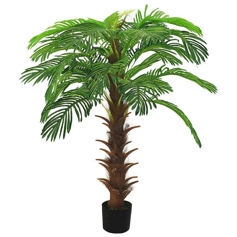 vidaXL Artificial Cycas Palm with Pot 55.1" Green Image