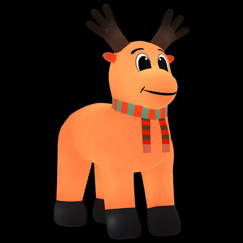 vidaXL Christmas Inflatable Reindeer with LEDs 157.5" Image