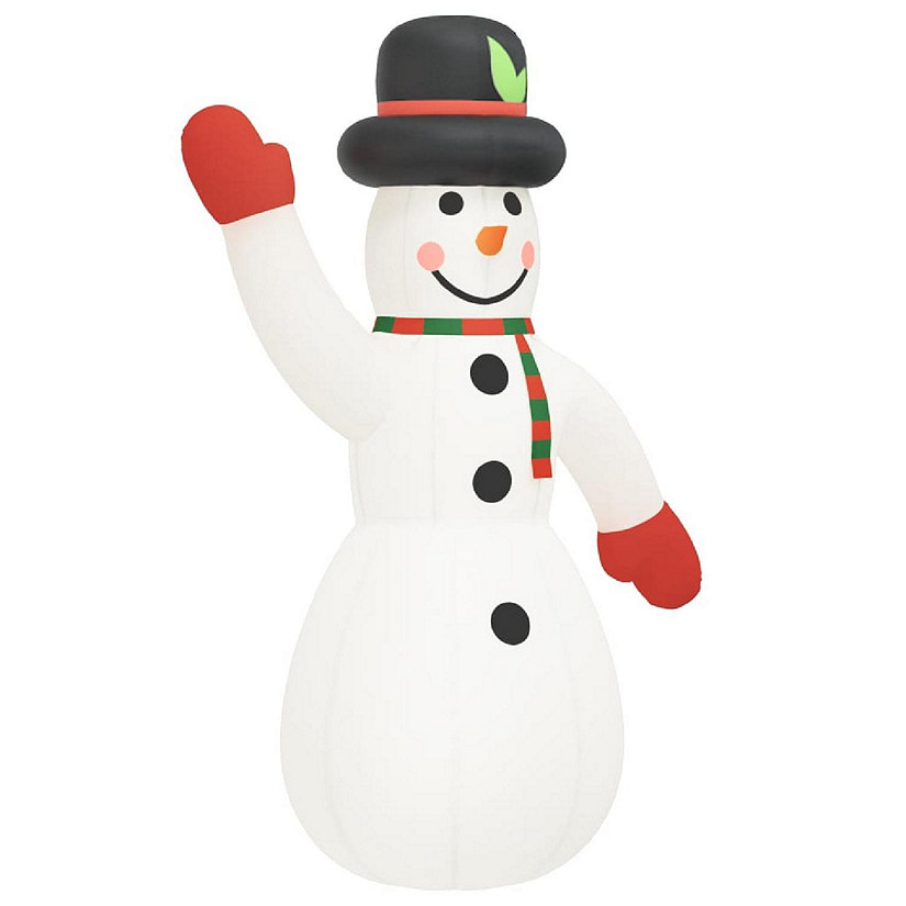 vidaXL Christmas Inflatable Snowman with LEDs 179.1" Image