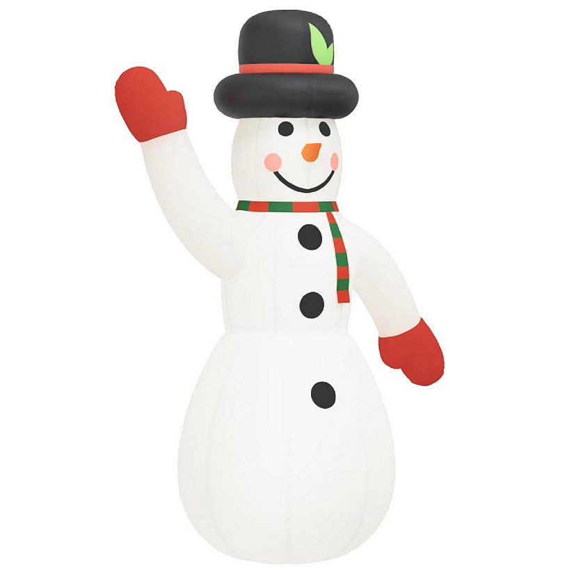 vidaXL Christmas Inflatable Snowman with LEDs 393.7" Image