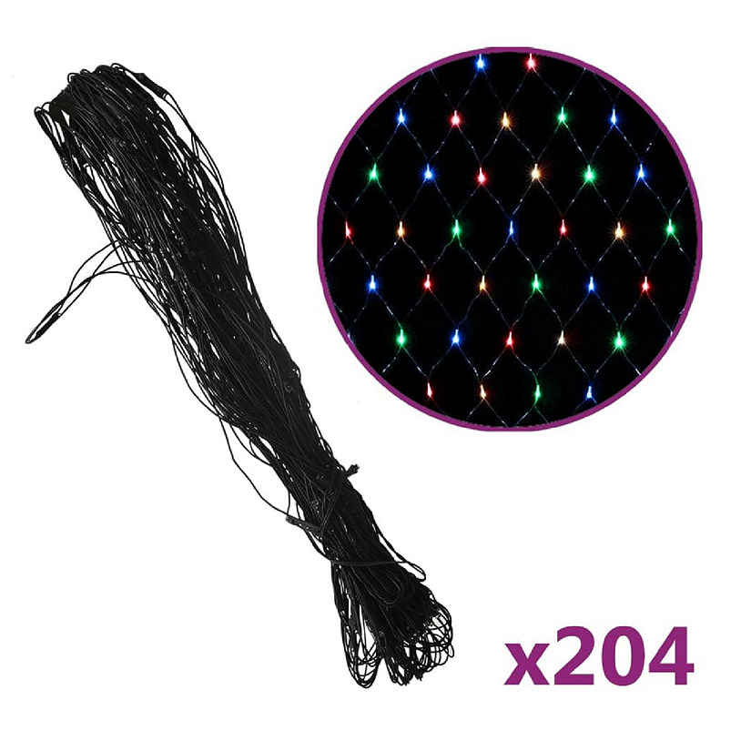 vidaXL Christmas Net Light Blue 9.8'x6.6' 204 LED Indoor Outdoor LED chains Image