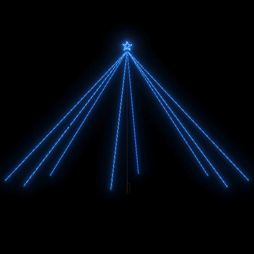 vidaXL Christmas Tree Lights Indoor Outdoor 800 LEDs Blue 16 ft Image