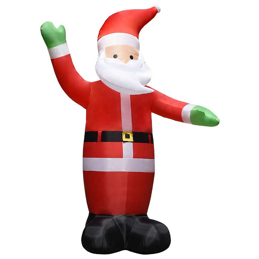 vidaXL Inflatable Santa Claus with LEDs Christmas Decoration IP44 14.8' Image