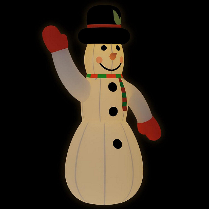 vidaXL Inflatable Snowman with LEDs 20 ft Image