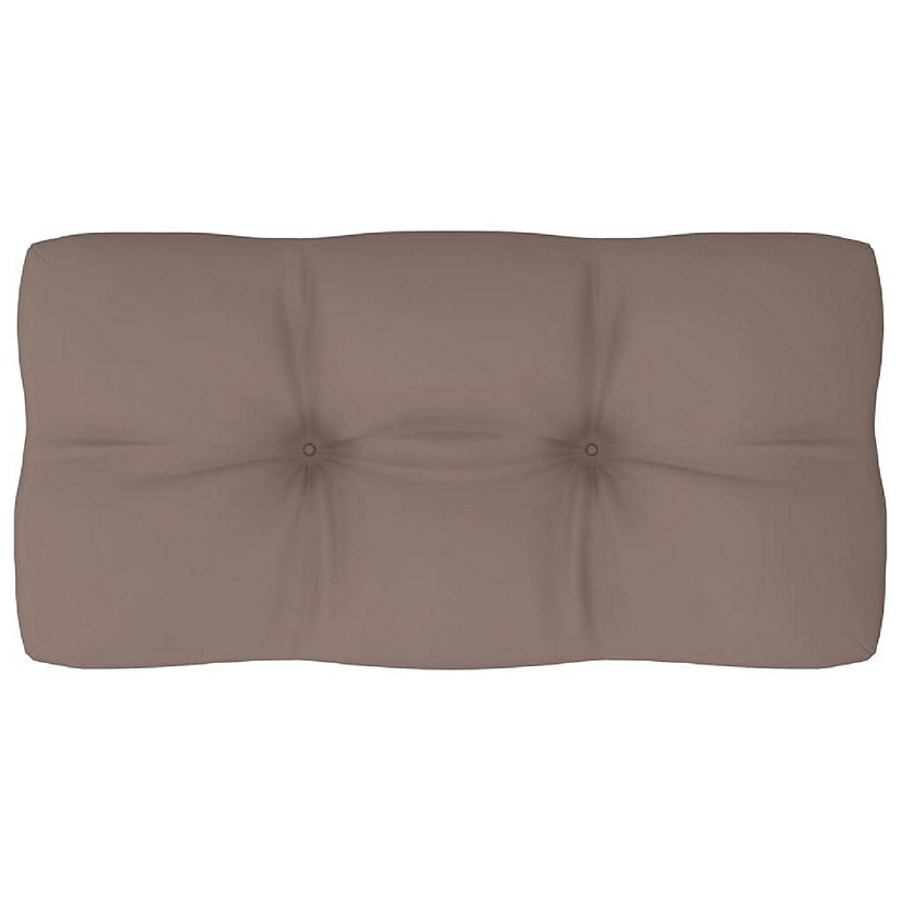 vidaXL Pallet Cushion Taupe 31.5"x15.7"x4.7" Fabric Image