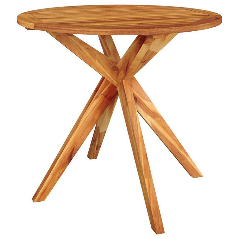 vidaXL Patio Table 33.5"x33.5"x29.5" Solid Wood Acacia Image
