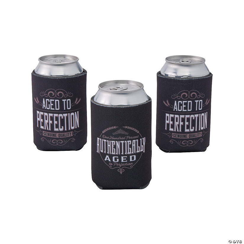 Vintage Aged to Perfection Premium Can Coolers - 12 Pc. Image