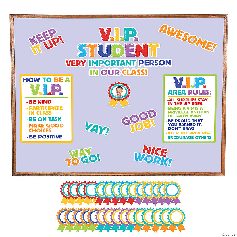 VIP Student Classroom Bulletin Board Set - 46 Pc. Image