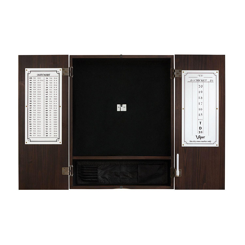 Viper Metropolitan Espresso Steel Tip Dartboard Cabinet Image