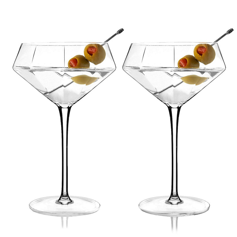 Viski Seneca Diamond Martini Glasses by Viski Image