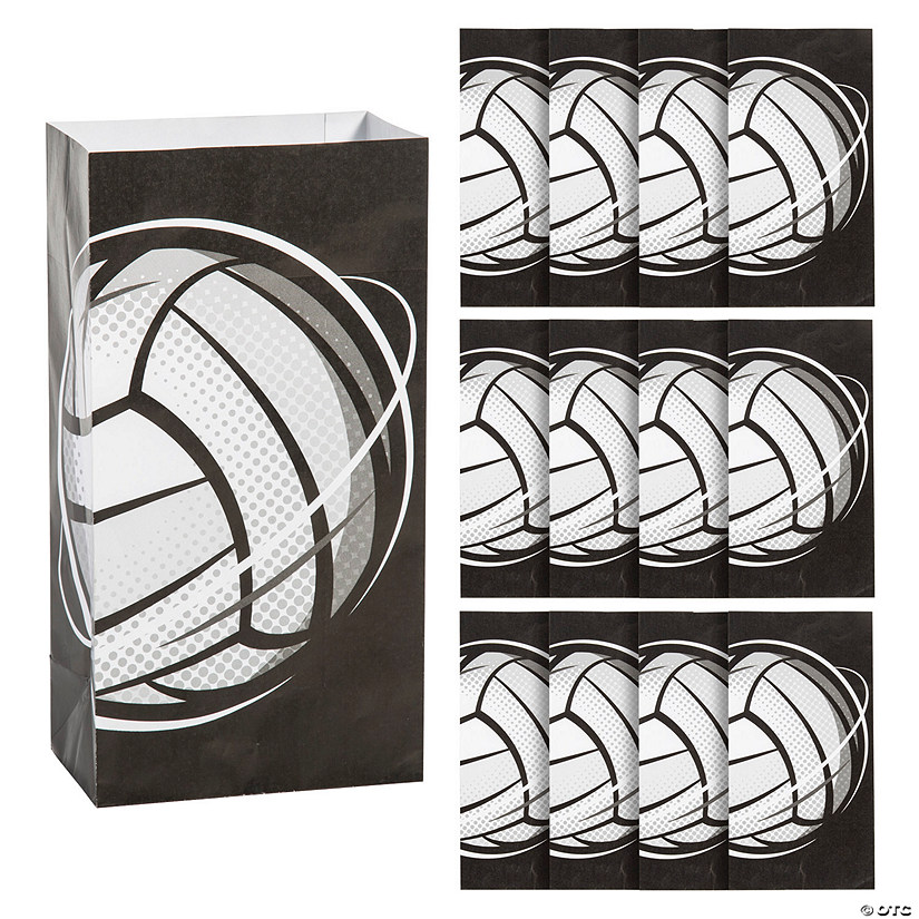 Volleyball Treat Bags - 12 Pc. Image