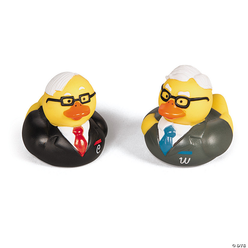 Warren Buffett & Charlie Munger Rubber Ducks - 2 Pc. Image