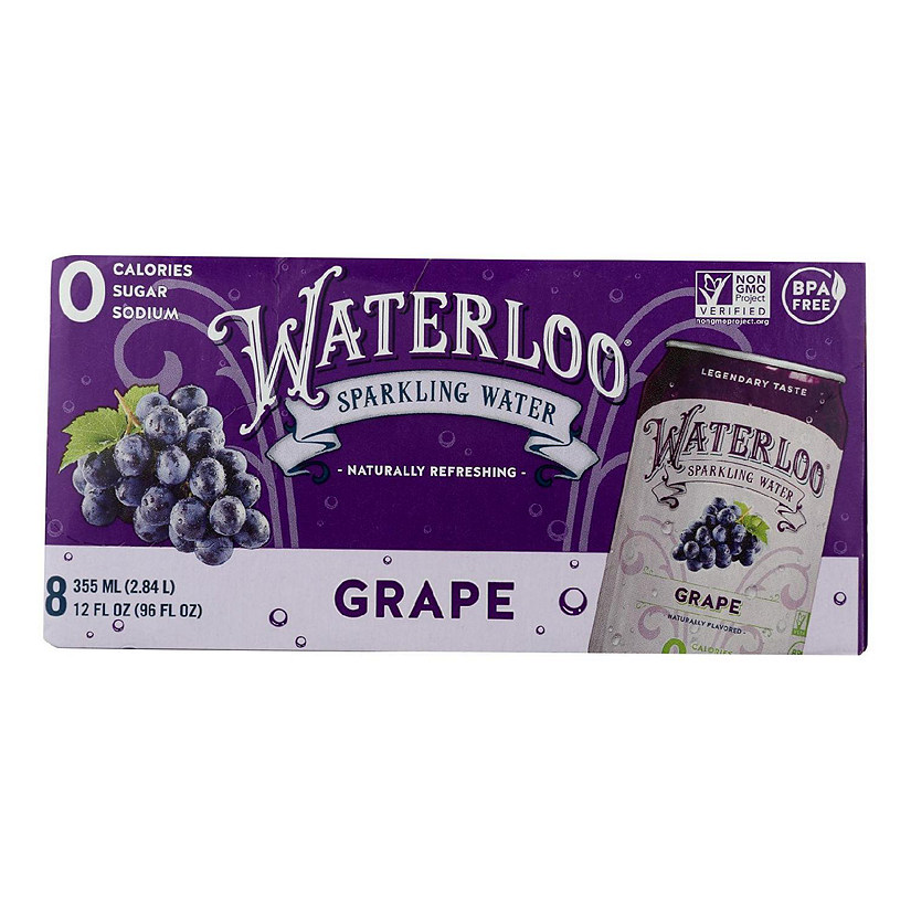 Waterloo - Sparkling Water Grape - Case of 3 - 8/12 FZ Image