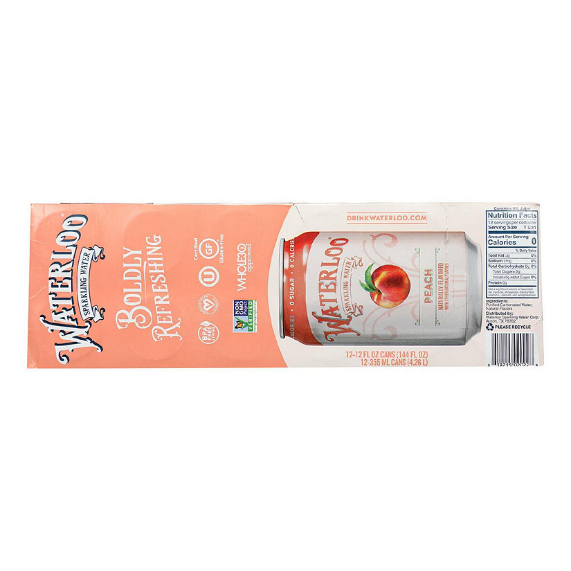 Waterloo - Sparkling Water Peach - Case of 2-12/12 FZ Image