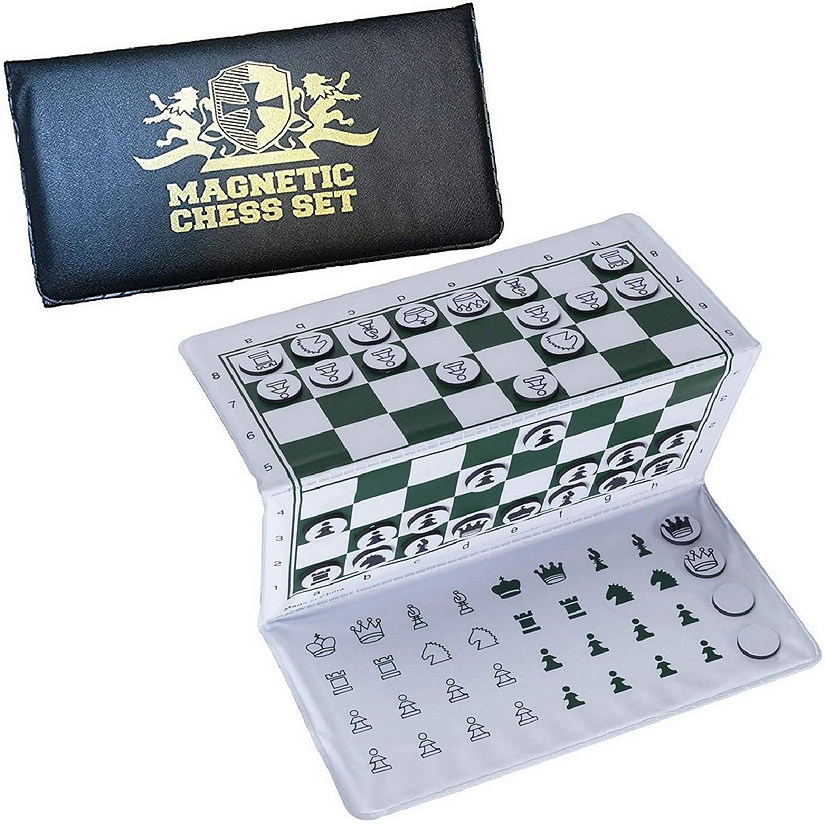 WE Games Mini Magnetic Pocket Chess Set - Travel Trifold, 6 in. Image