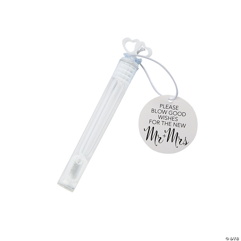 Wedding Bubble Bottles & Favor Tags Kit for 144 Image