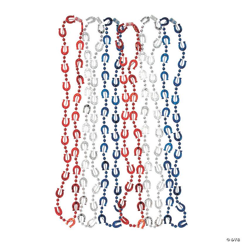 Western Horseshoe Beaded Necklaces - 12 Pc. Image