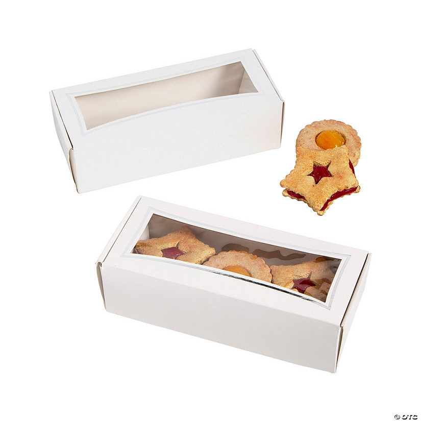 White Cookie Boxes - 12 Pc. Image