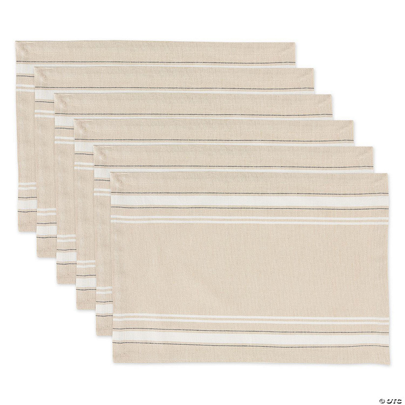White French Stripe Placemat (Set Of 6) Image