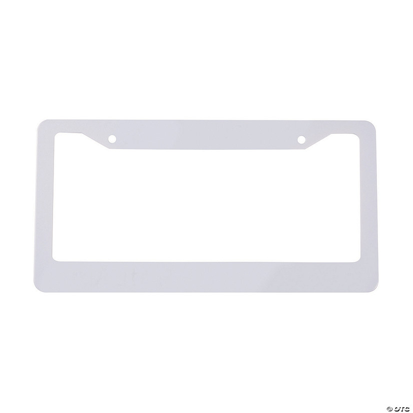 White License Plate Frames - 12 Pc. Image
