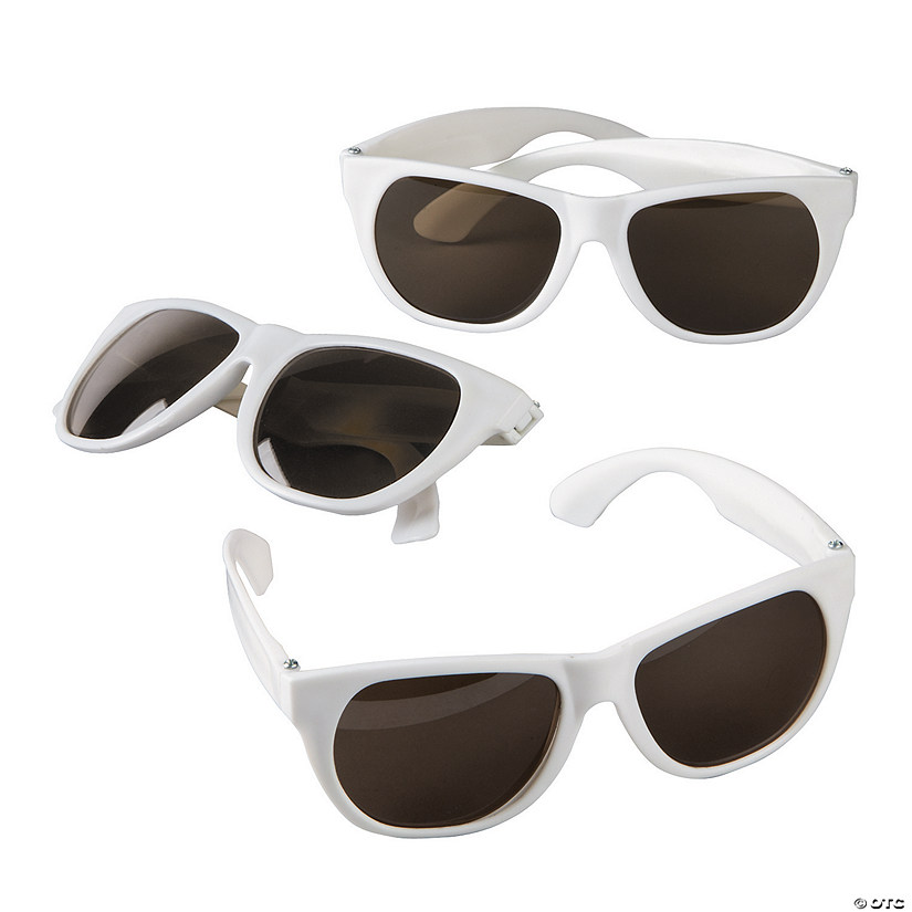 White Nomad Sunglasses - 12 Pc. Image