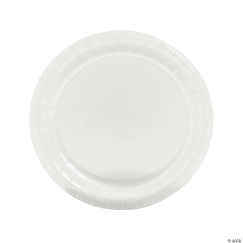 White Paper Dinner Plates - 24 Ct. Image