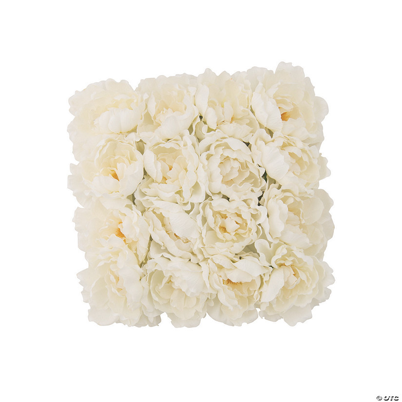 White Peony Floral Mat Image